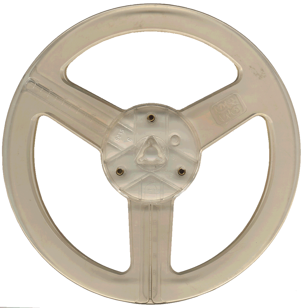 18 cm Spule mit ORWO-Logo