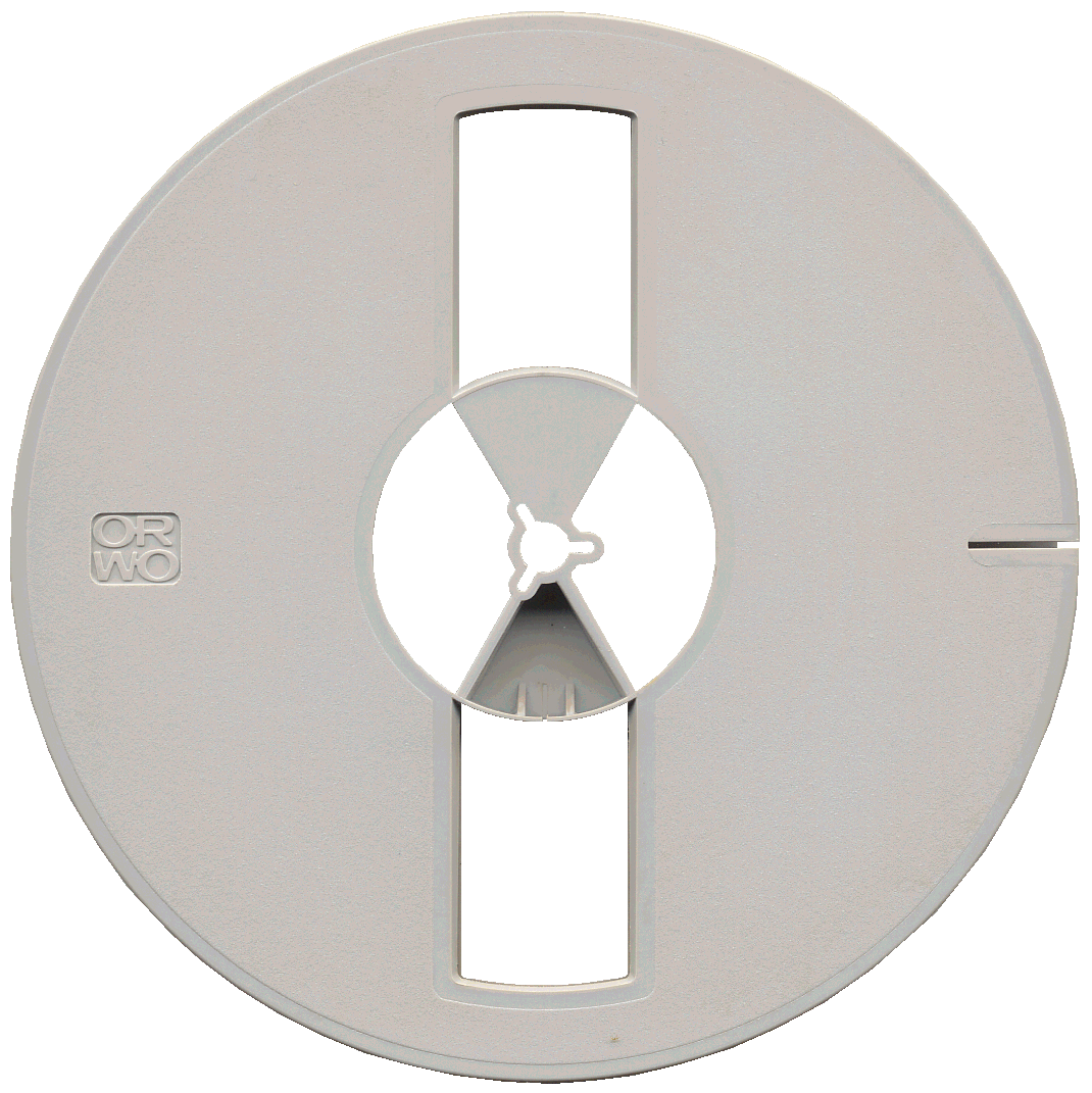 18 cm Spule mit ORWO-Logo